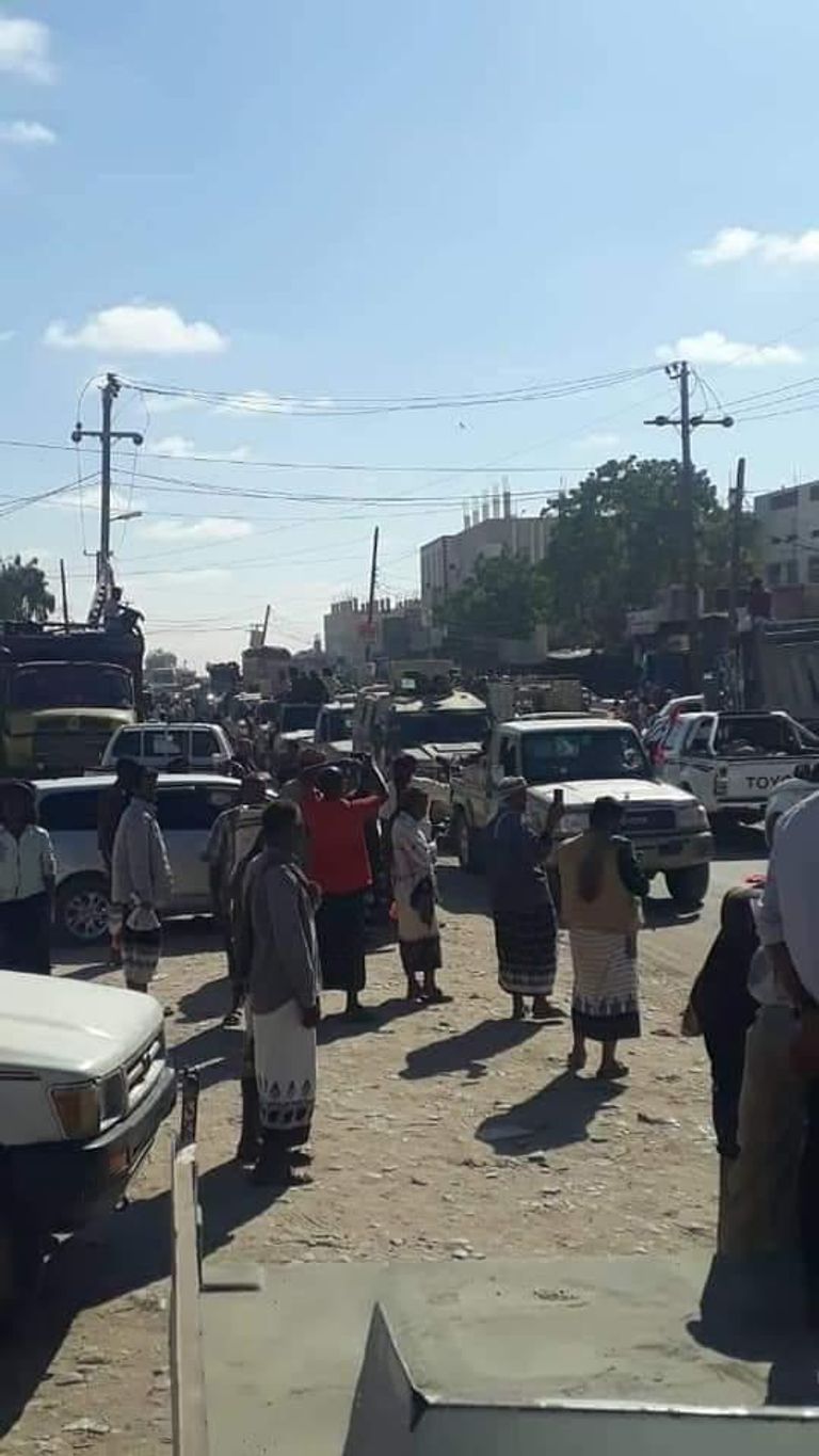 صور متداولة لاستقبال أهالي شبوة قوات العمالقة