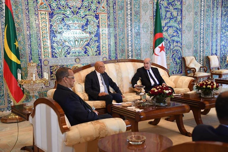 استقبال الرئيس الجزائري لنظيره الموريتاني استقبال الرئيس الجزائري لنظيره الموريتاني