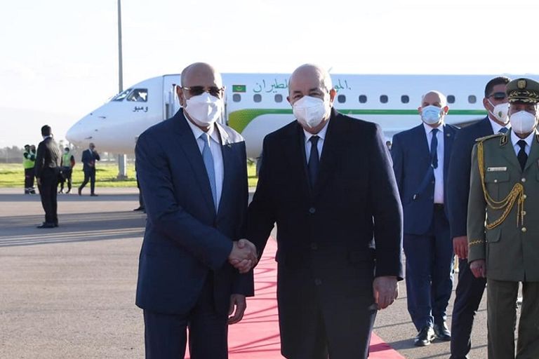 جانب من القمة الجزائرية الموريتانية بين الرئيسين تبون والغزواني