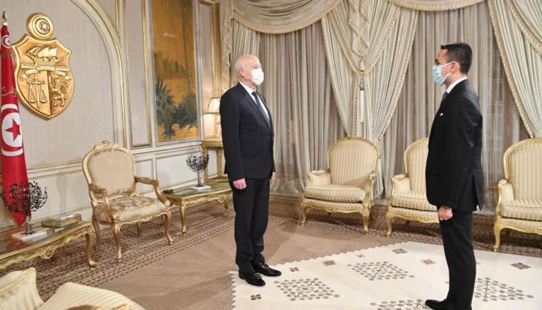 قيس سعيد ولويجي دي مايو (الرئاسة التونسية)