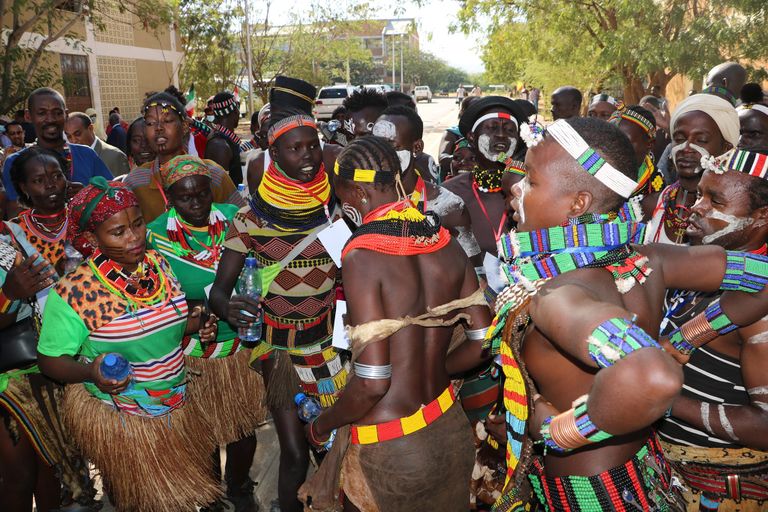 جانب من احتفالات إثيوبيا خلال عام 2021