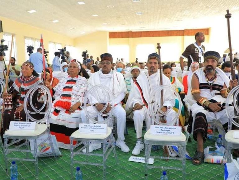 جانب من احتفالات إثيوبيا خلال عام 2021