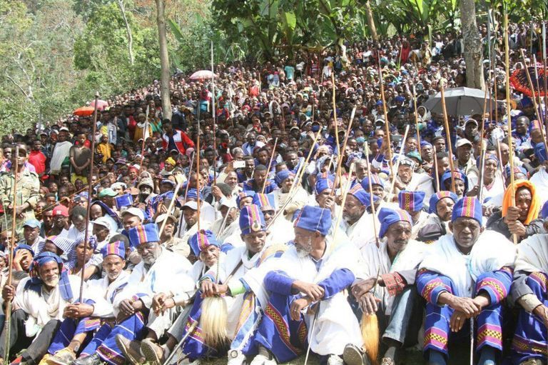 جانب من احتفالات إثيوبيا خلال عام 2021