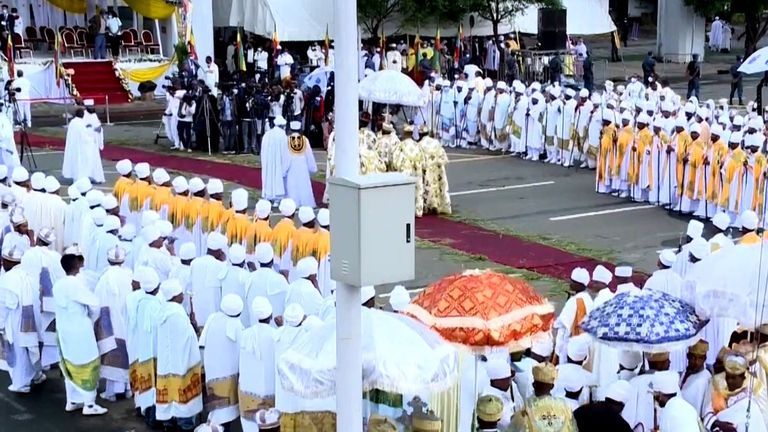 جانب من احتفالات إثيوبيا خلال عام 2021