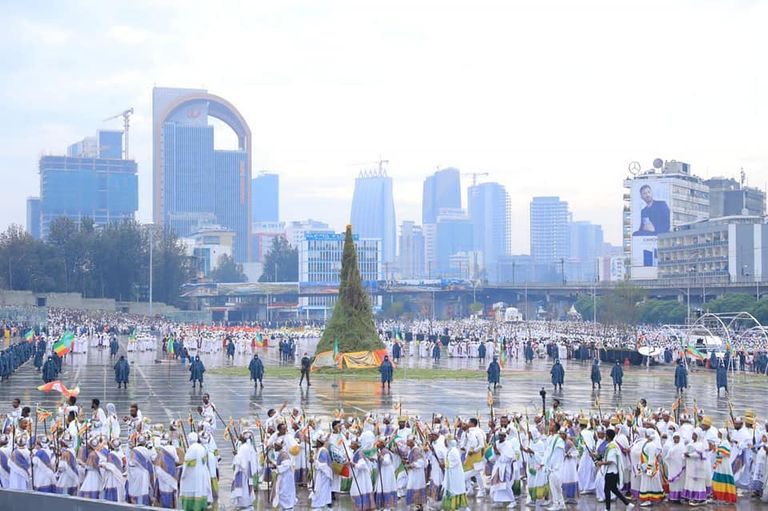 جانب من احتفالات إثيوبيا خلال عام 2021