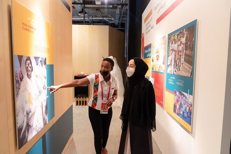 إكسبو دبي.. شما المزروعي تزور جناحي دومينيكا وساو تومي وبرينسيب