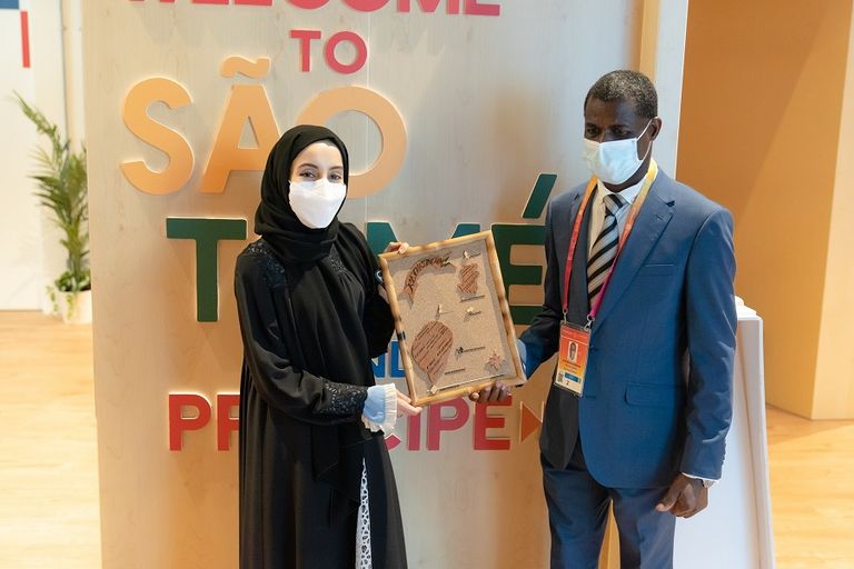 إكسبو دبي.. شما المزروعي تزور جناحي دومينيكا وساو تومي وبرينسيب