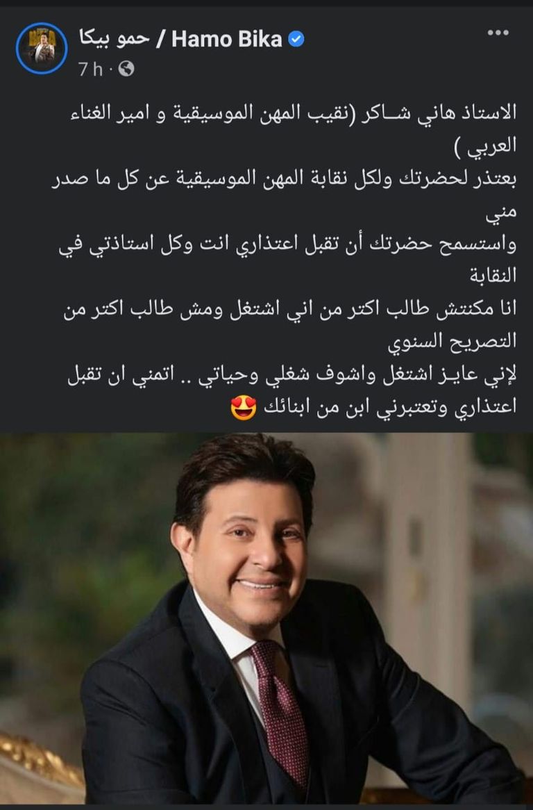 مؤدي المهرجانات حمو بيكا 