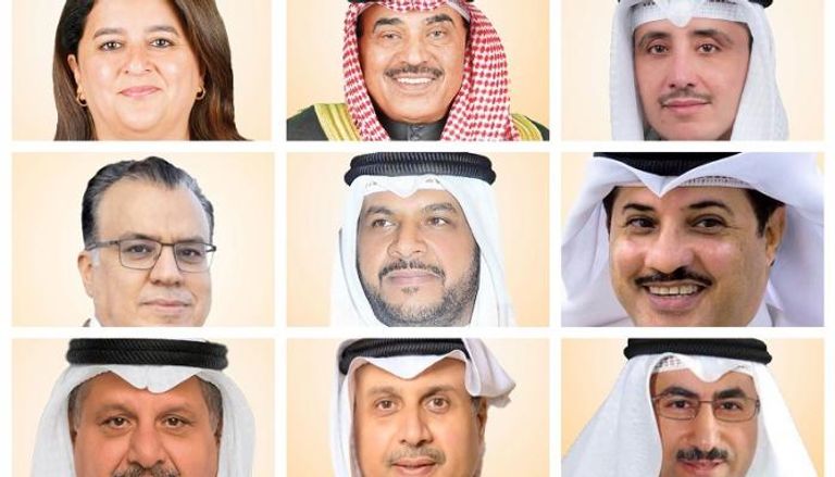 رئيس الوزراء الكويتي وبعض أعضاء الحكومة