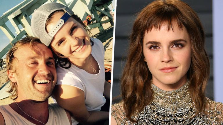 الممثل البريطاني توم فيلتون وإيما واتسون