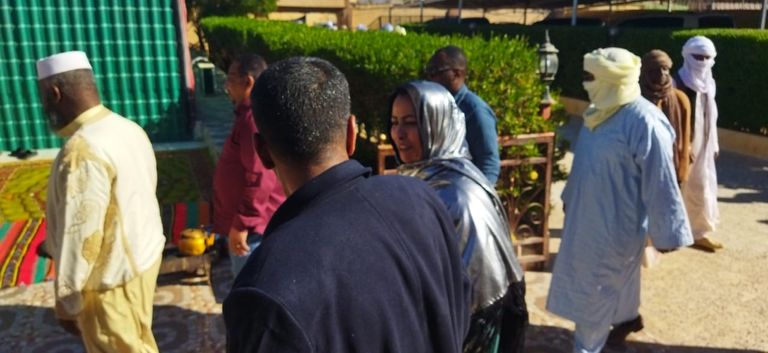 استقبال وفد التبو في غات جنوبي ليبيا