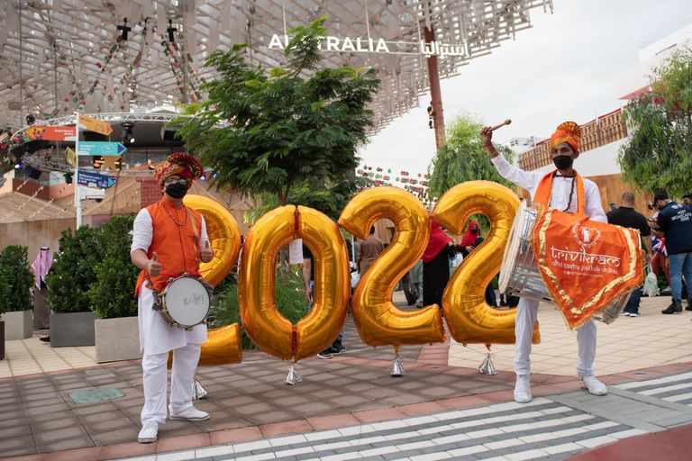 جانب من احتفالات 2022 في إكسبو دبي