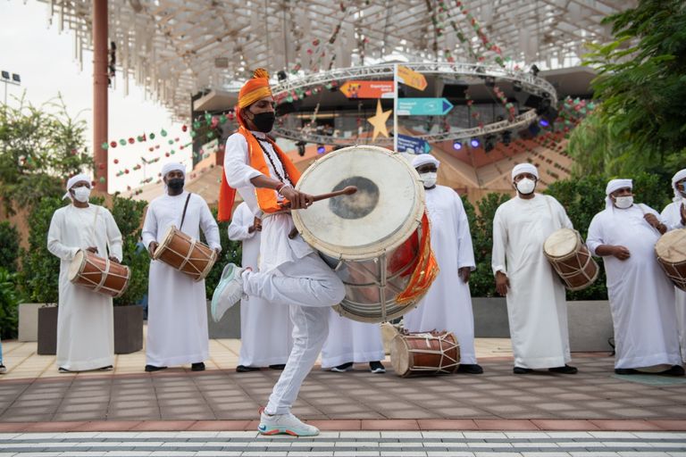 جانب من احتفالات 2022 في إكسبو دبي