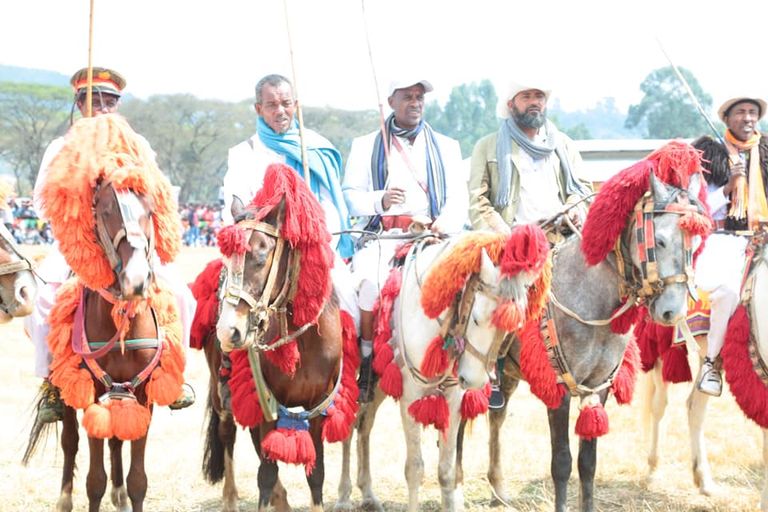 مشهد من احتفالات الفروسية لقومية أوي 