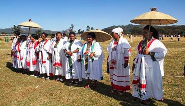 مشهد من احتفالات الفروسية لقومية أوي 