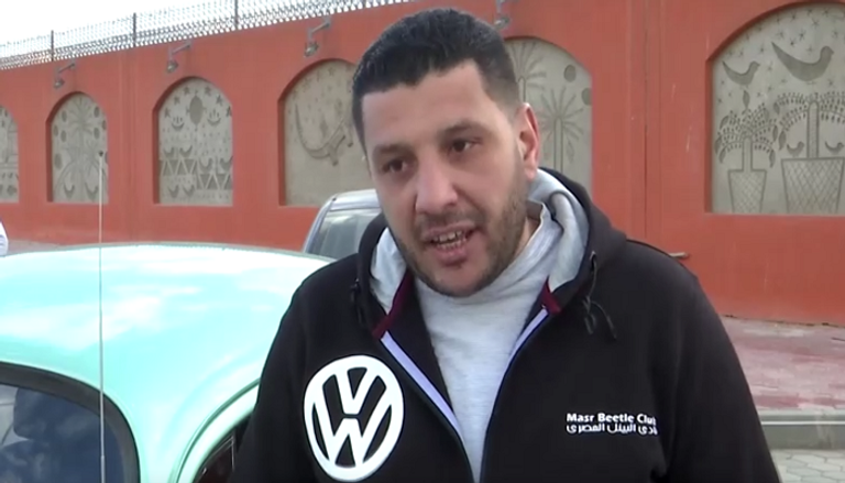 هيثم يوسف أحد مؤسسي نادي البيتل المصري سيارات البيتل في مصر