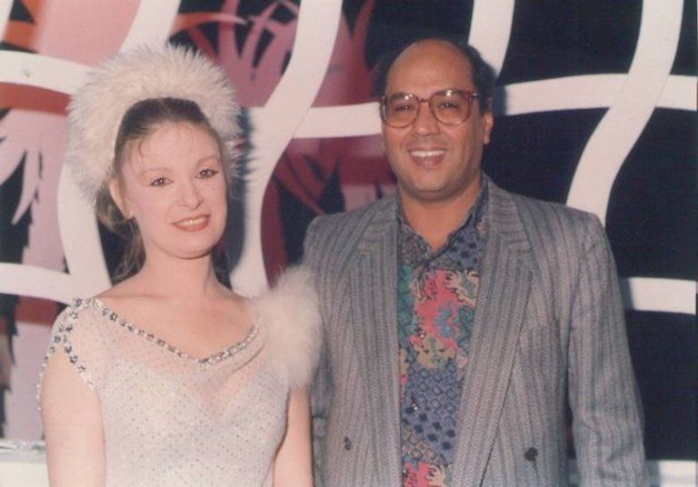 المخرج محمد عبدالنبي مع الفنانة نيللي