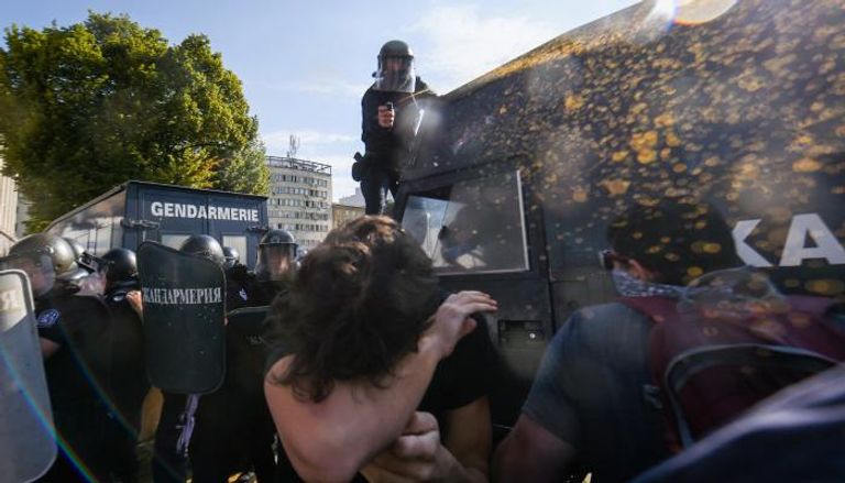 الشرطة الألمانية تستخدم رذاذ الفلفل لفض مظاهرة - أرشيفية