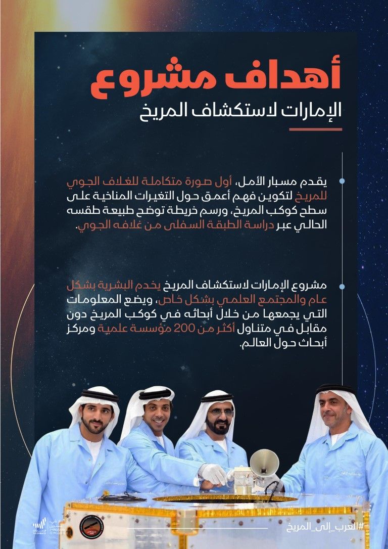 جانب من الإحاطة الإعلامية لمسبار الأمل