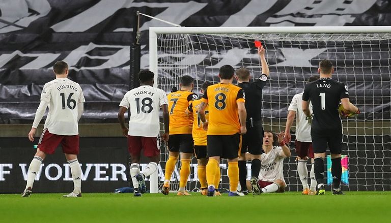 احتفال لاعبي ولفرهامبتون بهدف موتينيو