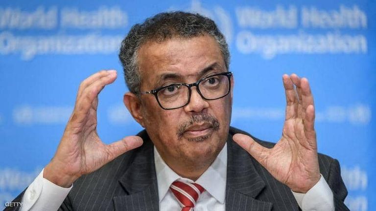 تيدروس أدهانوم جيبريسوس كورونا حول العالم