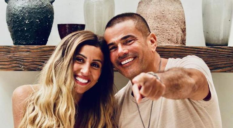 عمرو دياب ودينا الشربيني عمرو دياب وشيرين رضا