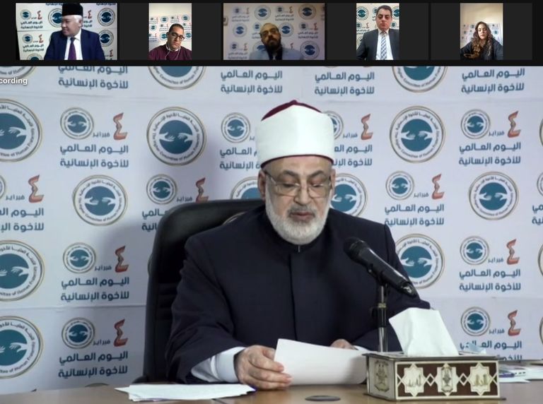 وكيل الأزهر الشريف خلال الاحتفالية الافتراضية