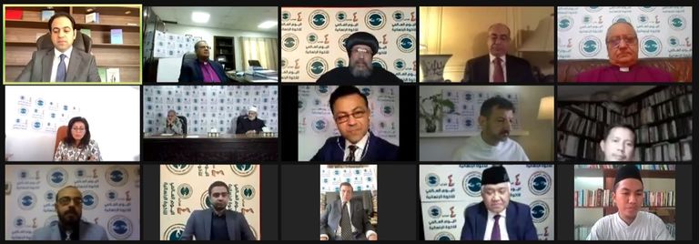 وكيل الأزهر الشريف خلال الاحتفالية الافتراضية