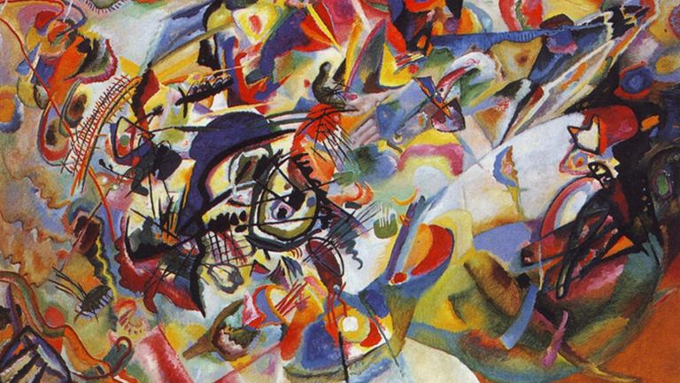 لوحة للفنان فاسيلي كاندنسكي معرض "التجريد وفن الخط: نحو لغة عالمية" يستمر من 17 فبراير حتى 12 يونيو