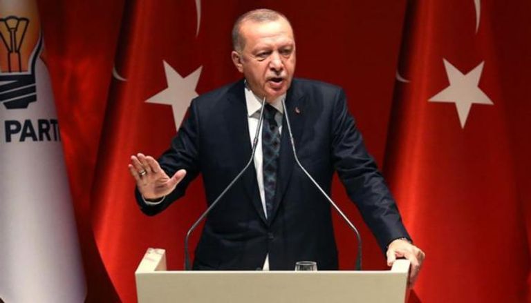 الرئيس أردوغان أثناء مشاركته بالفعالية