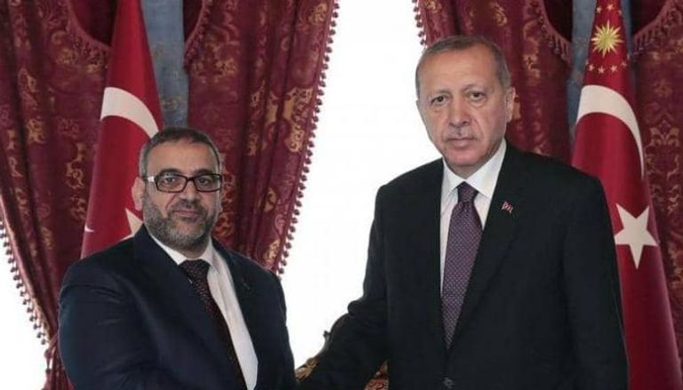 خالد المشري مع الرئيس التركي رجب طيب أردوغان