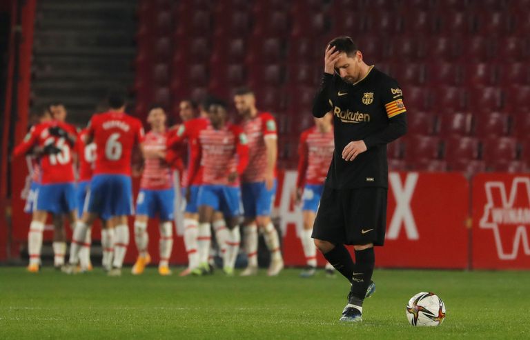 الأرجنتيني ليونيل ميسي نجم برشلونة الإسباني