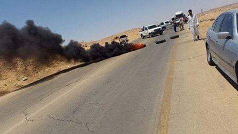 طريق الشويرف الرابط بين الغرب والجنوب الليبي