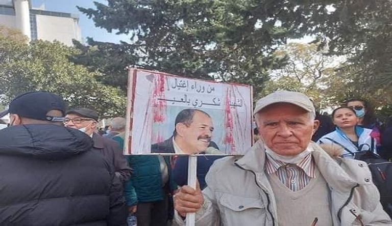 مسيرة لأنصار الراحل بلعيد ضد الإخوان بتونس