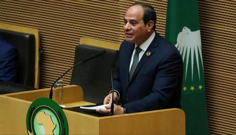 الرئيس المصري خلال مشاركته بقمة أفريقية سابقة