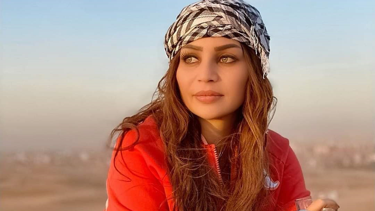 زينة كنجو وزوجها إبراهيم غزال