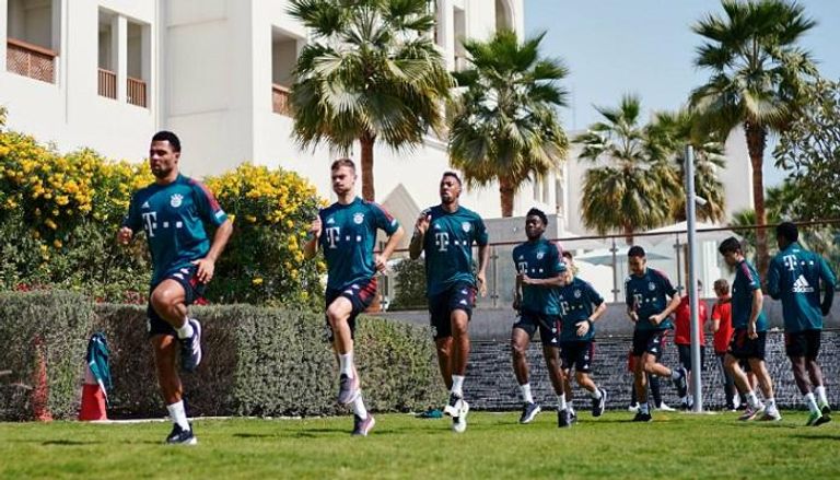 نجوم فريق بايرن ميونيخ يتدربون في قطر