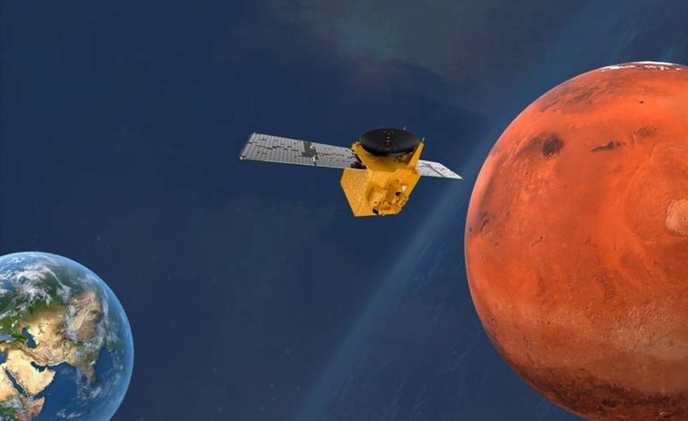 مسبار الأمل المؤتمر الصحفي حول نجاح مسبار الأمل