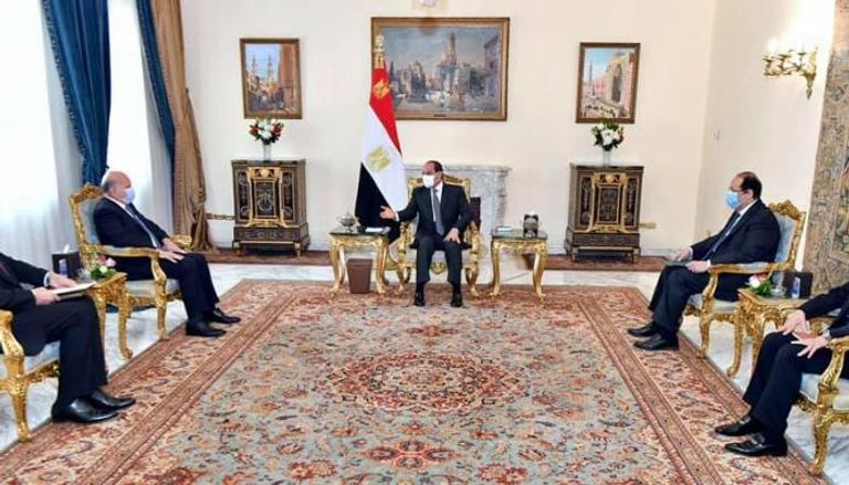 السيسي خلال لقائه وزير الخارجية العراقي