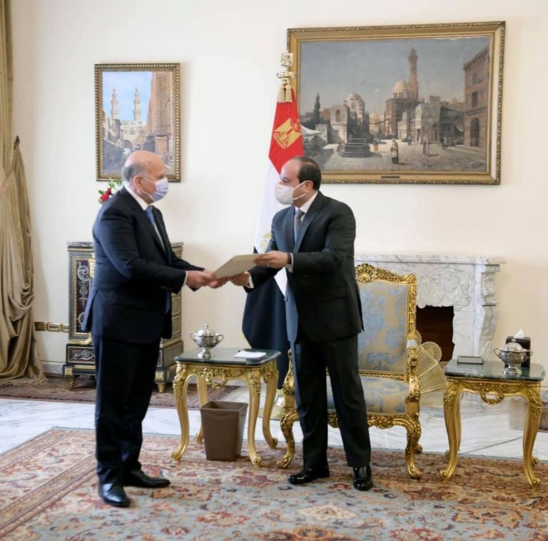 السيسي خلال لقائه وزير الخارجية العراقي