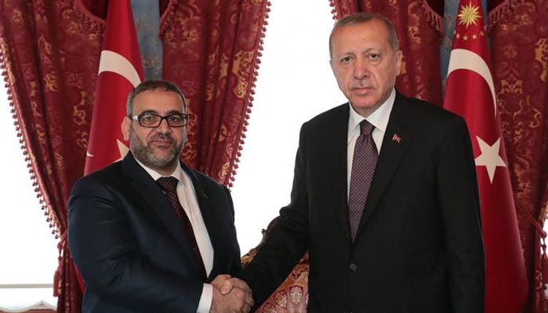 خالد المشري وأردوغان - الإخوان وتركيا يعرقلون مساعي السلام بليبيا