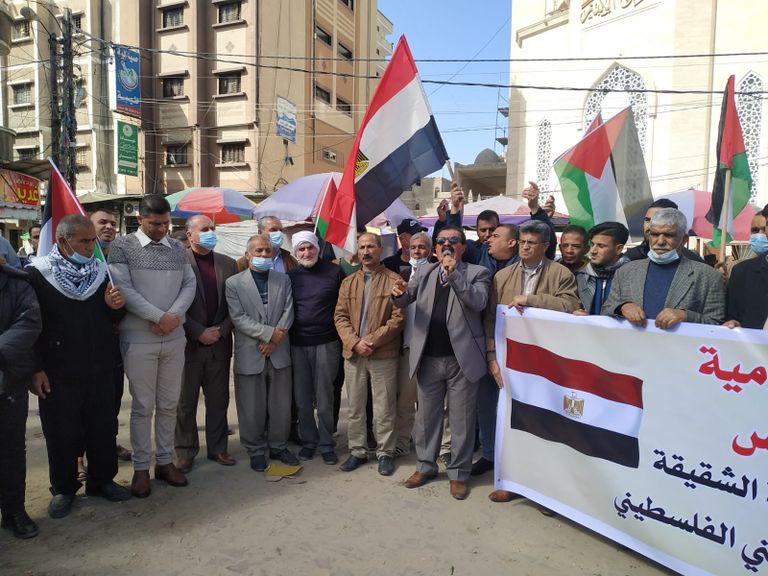 وقفة شكر لمصر في غزة