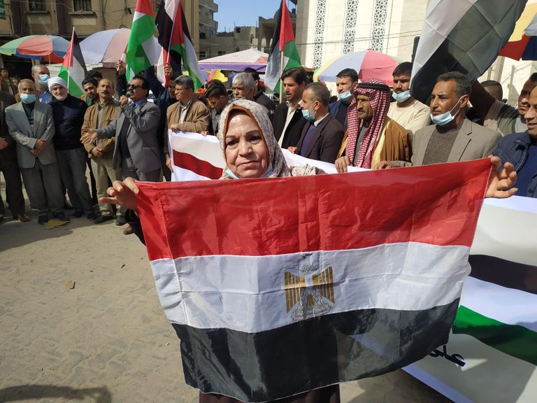 وقفة شكر لمصر في غزة