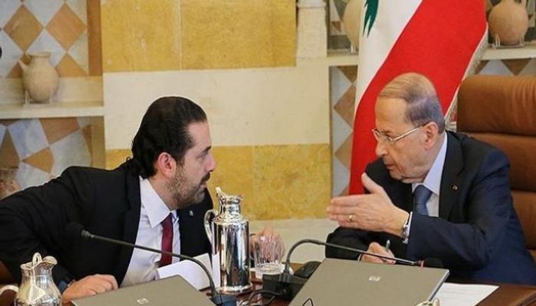 لقاء سابق بين الرئيس اللبناني ورئيس الحكومة المكلف