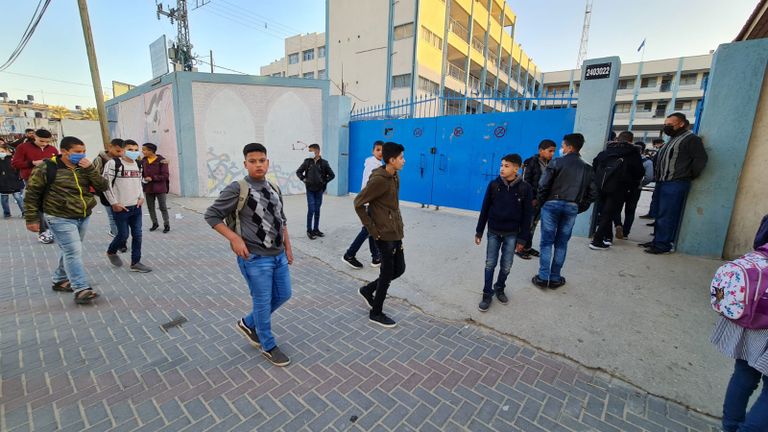 عودة طلبة أونروا لمدارسهم بغزة