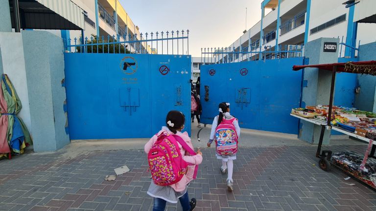 عودة طلبة أونروا لمدارسهم بغزة