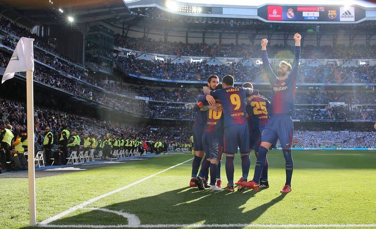 فريق برشلونة برشلونة وريال مدريد