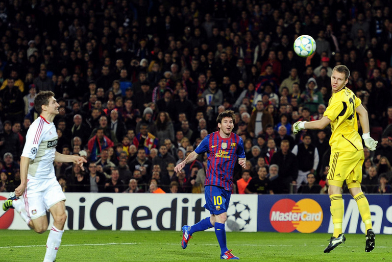 ميسي أمام ليفركوزن 2012