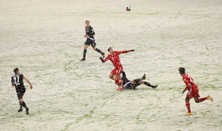 من مباراة بايرن وأرمينيا بيليفيلد