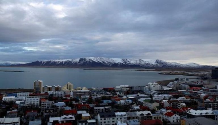 منظر عام لمدينة ريكيافيك في أيسلندا